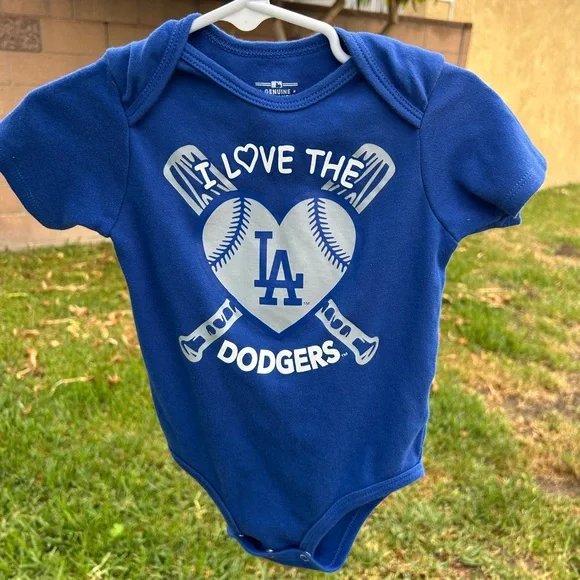 Genuine Merchandise Royal Blue Dodgers Baby Bodysuit - Picture 7 of 8